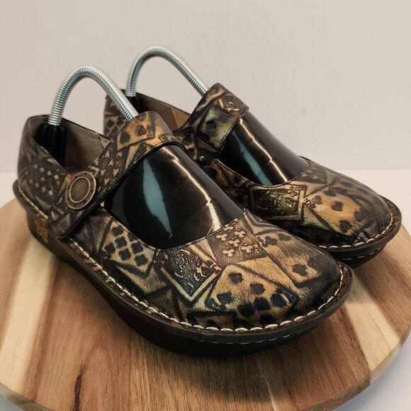 Alegria Poker Face Women's Mary Jane Clogs Leather Comfort Shoes Womens size US - Picture 3 of 9